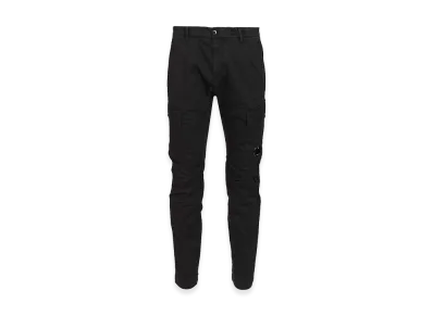 C.P. Company Cargo Trousers Made Of Stretch Cotton Satin "Black"