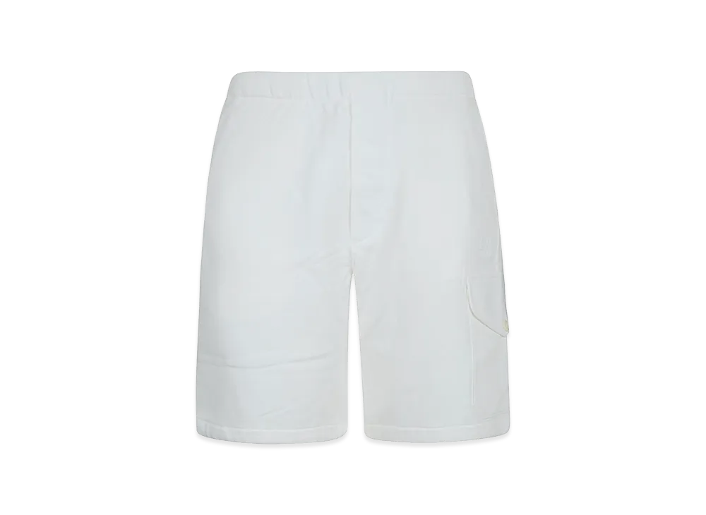 C.P. Company Diagonal Raised Fleece Cargo Sweatshorts "Gauze"