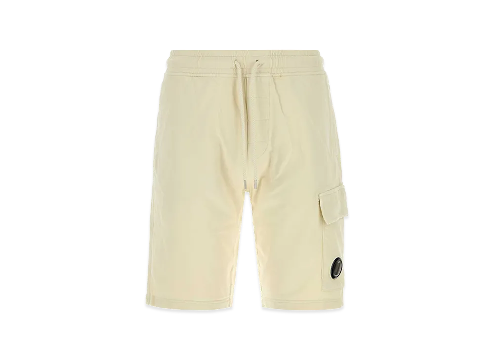 C.P. Company Cotton Bermuda Shorts "Ivory/White"