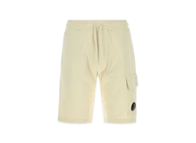 C.P. Company Cotton Bermuda Shorts "Ivory/White"