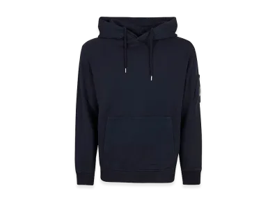 C.P. Company Cotton Diagonal Fleece Hooded Lens Sweatshirt "Total"