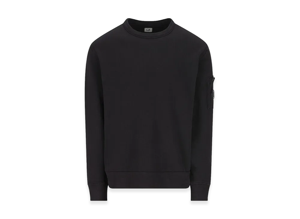 C.P. Company Sweatshirts Crew Neck In Malfile Fleece "Black"