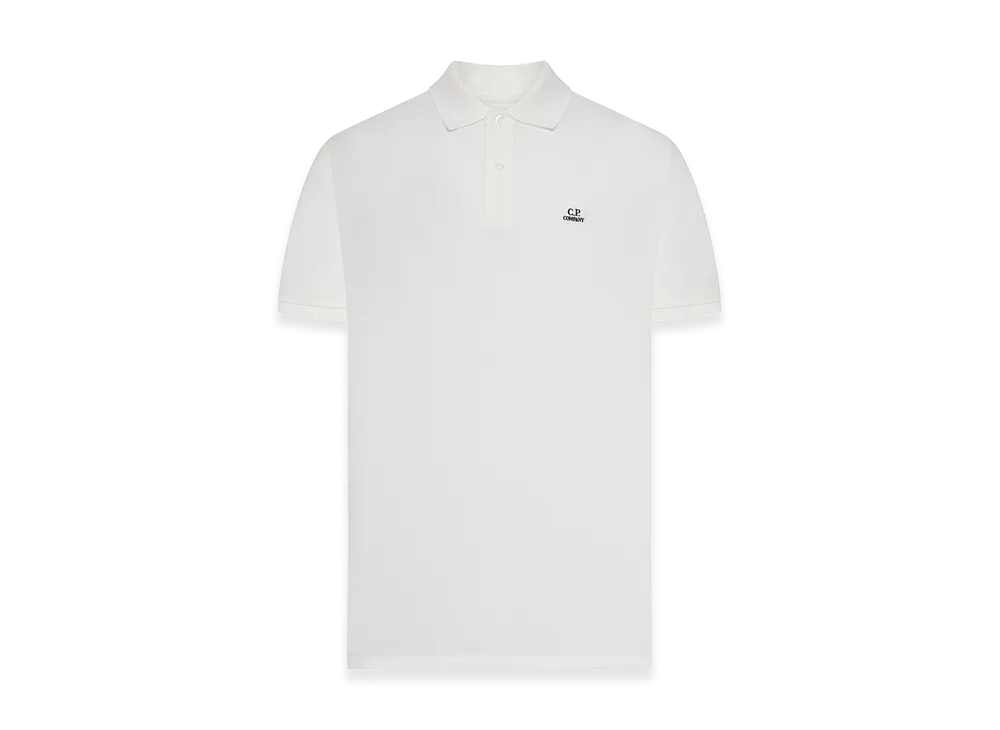 C.P. Company Stretch Piquet Polo Shirt "White"