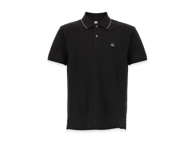 C.P. Company Logo Patch Polo Shirt "Black"