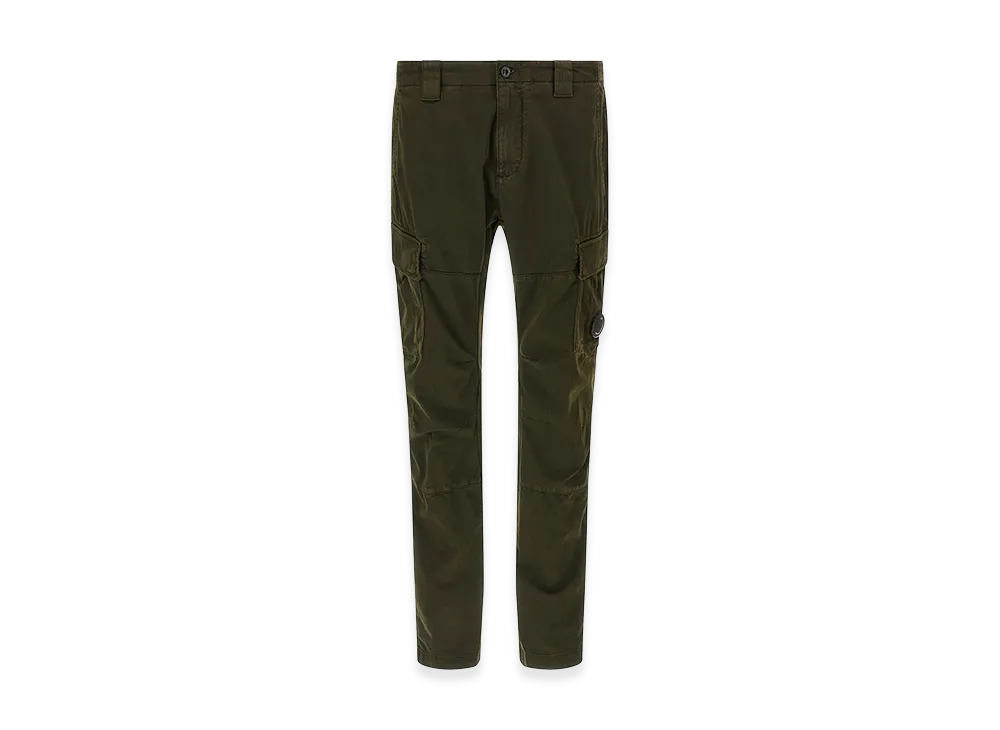 C.P. Company Cargo Trousers Made Of Stretch Cotton Satin "Green"