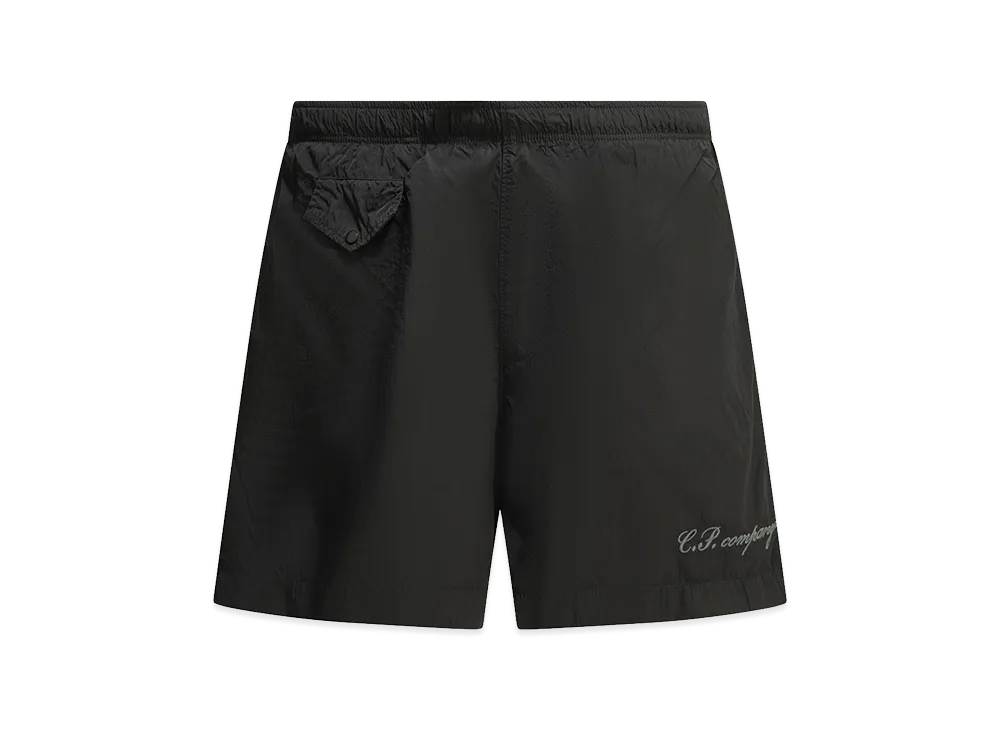 C.P. Company "Eco-Chrome" Beach Shorts "Black"