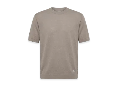 C.P. Company Dove Linen Knit Crewneck T-Shirt "Gray"