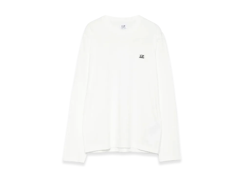 C.P. Company Kids Logo-Patch Long-Sleeve Cotton Sweatshirt "Gauze"