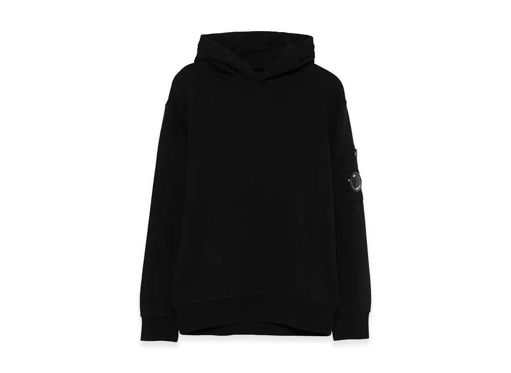 C.P. Company Diagonal Hooded Lens Sweatshirt "Black"