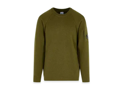 C.P. Company Grs Wool Blend Sweatshirt "Green"