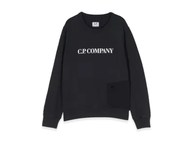 C.P. Company Kids Pocket Crewneck Sweatshirt "Blue"