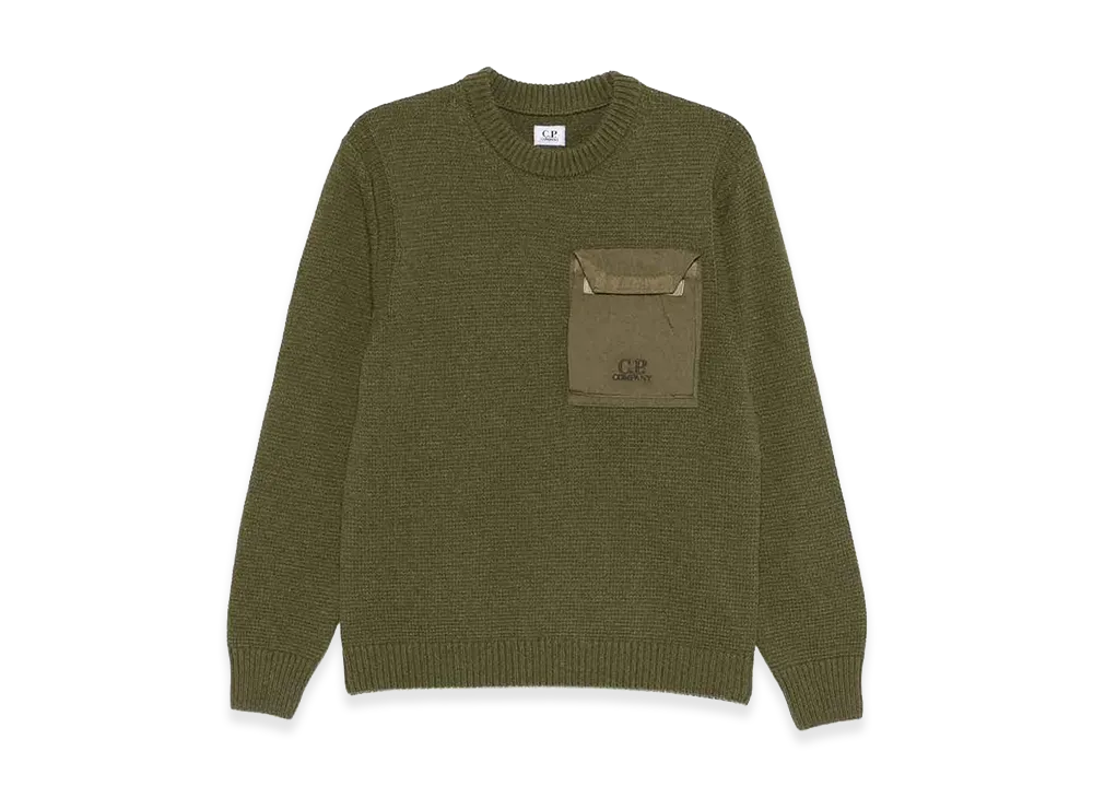 C.P. Company Wool Crew Neck "Green"