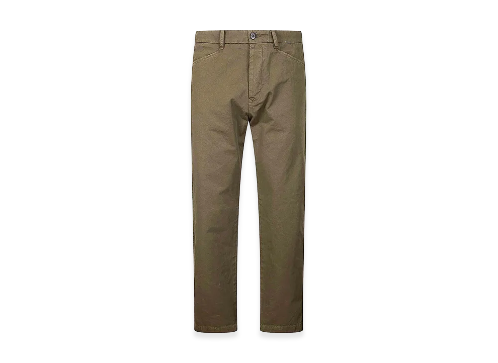 C.P. Company Cotton Gabardine Regular Chino Pants "Green"