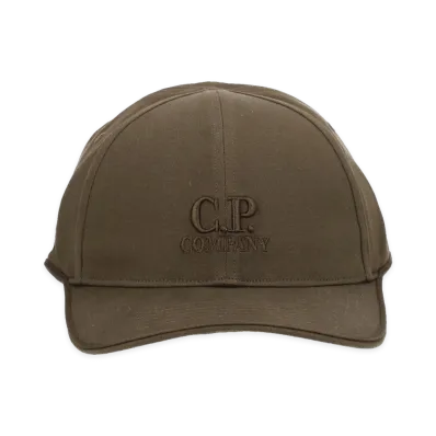 C.P. Company Cappello in Gabardine Di Cotone "Green"