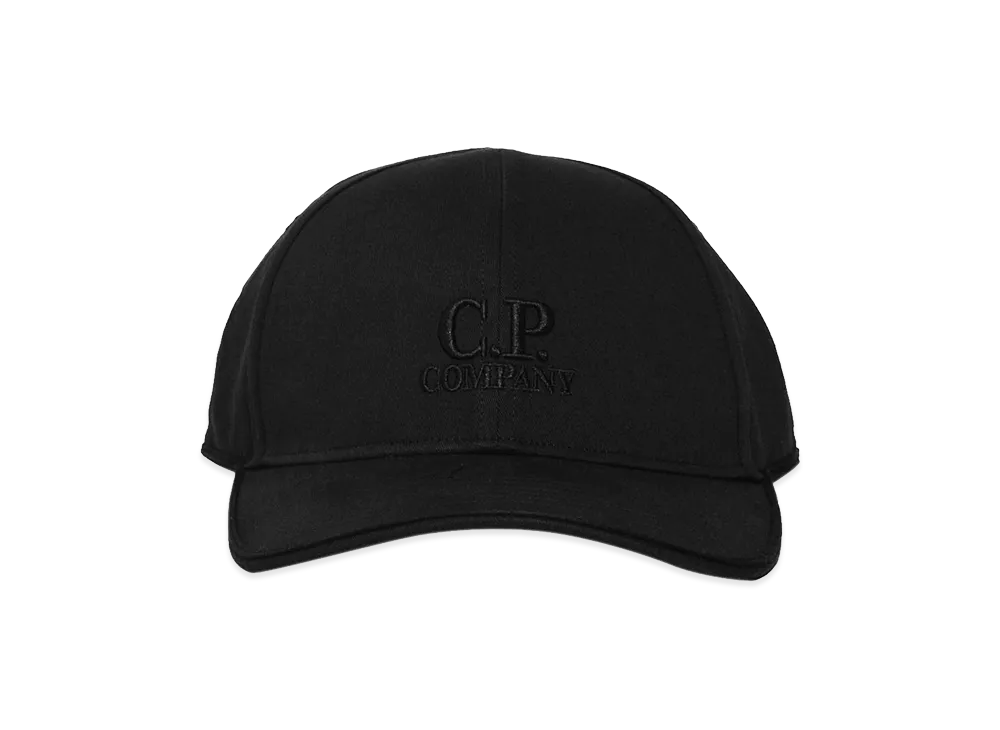 C.P. Company Cotton Baseball Hat With Logo "Black"