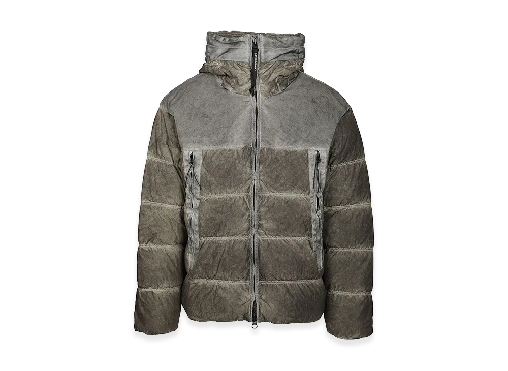 C.P. Company Quilted Jacket with Hood "Black"