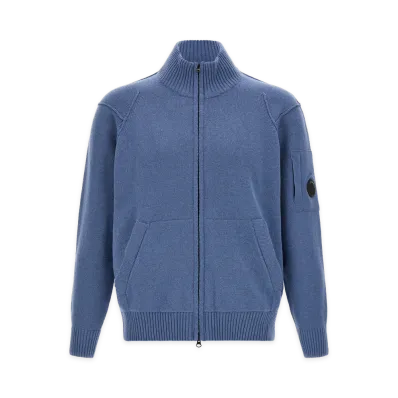 C.P. Company Lens Cardigan "Light Blue"