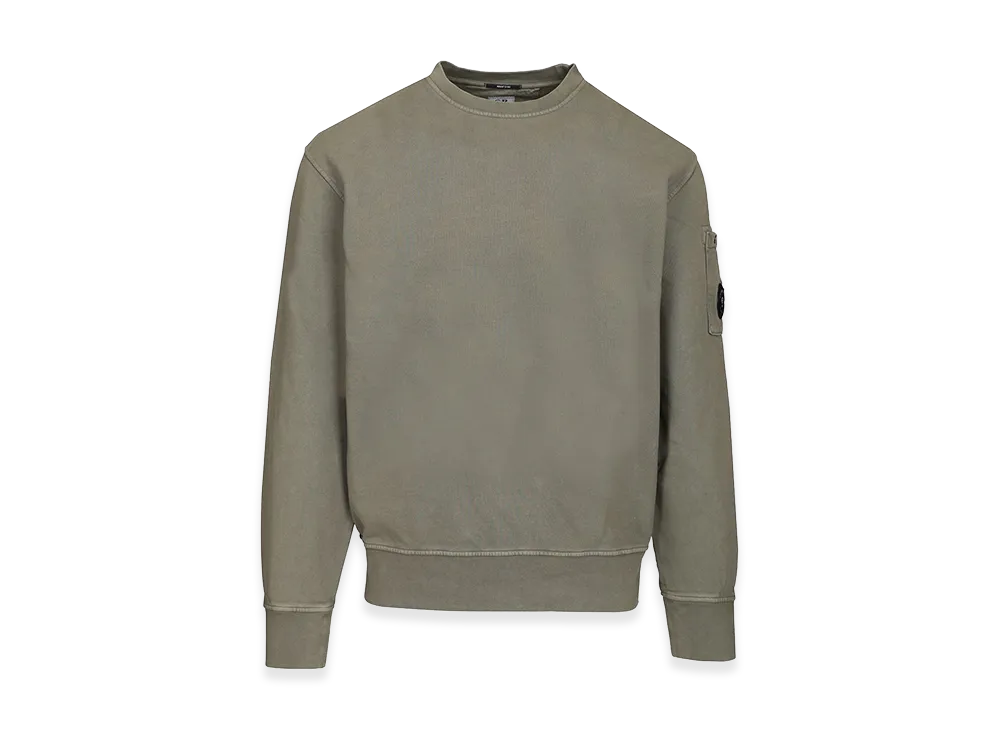 C.P. Company Crewneck Sweatshirt with Logo "Green"