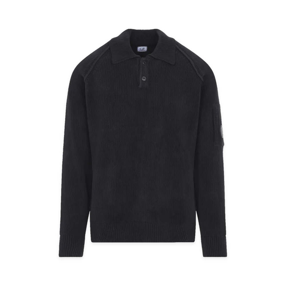 C.P. Company Total Eclipse Chenille Polo "Totaleclipse"