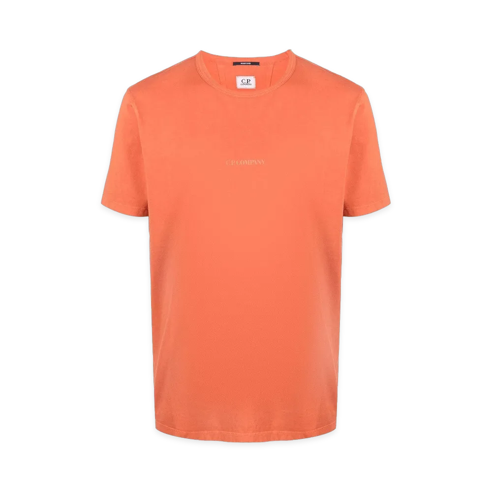 C.P. Company Logo-Print Cottont-Shirt "Orange"