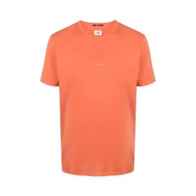 C.P. Company Logo-Print Cottont-Shirt "Orange"