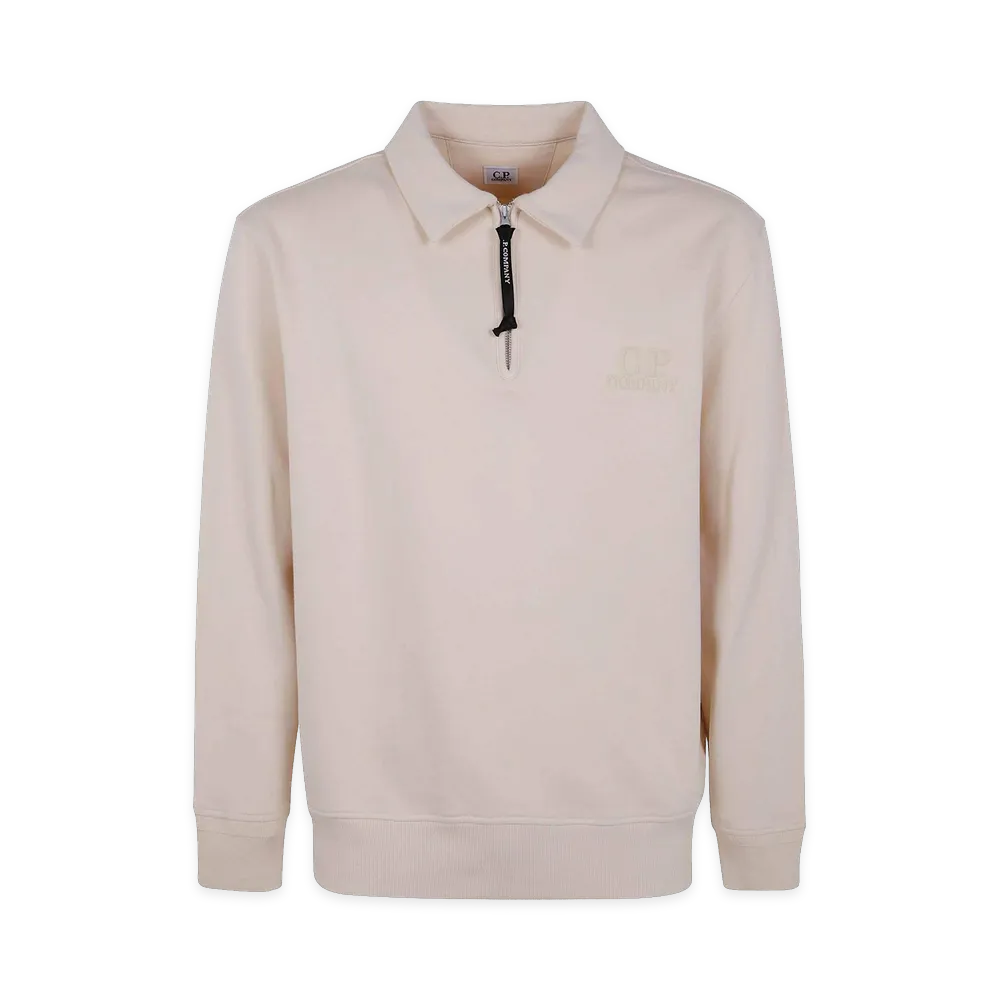 C.P. Company Sweatshirts Polo Collar "Nude/Neutrals"