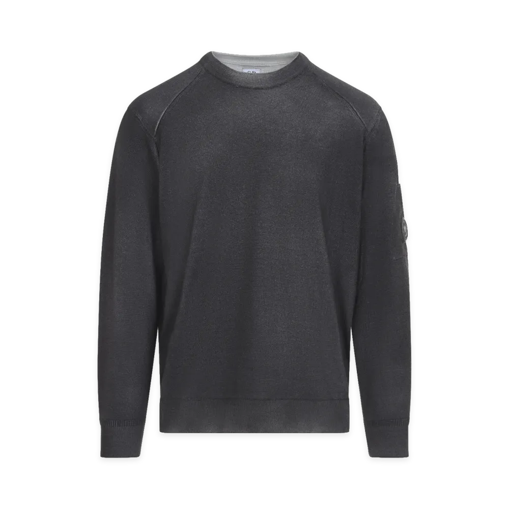 C.P. Company Re Colorblack Merino Wool Re-Colour Crewneck "Re Color Black"