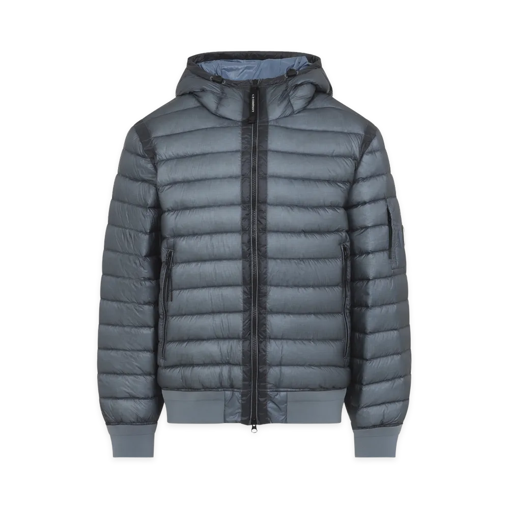 C.P. Company Orionblue Shell Hooded Lens Down Jacket "Orionblue"