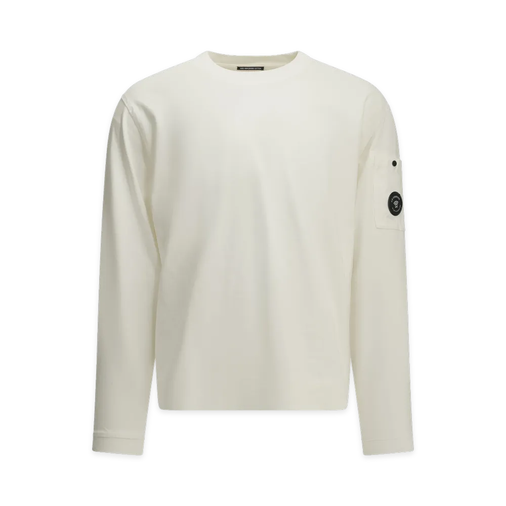 C.P. Company Crewneck T-Shirt with Logo "White"