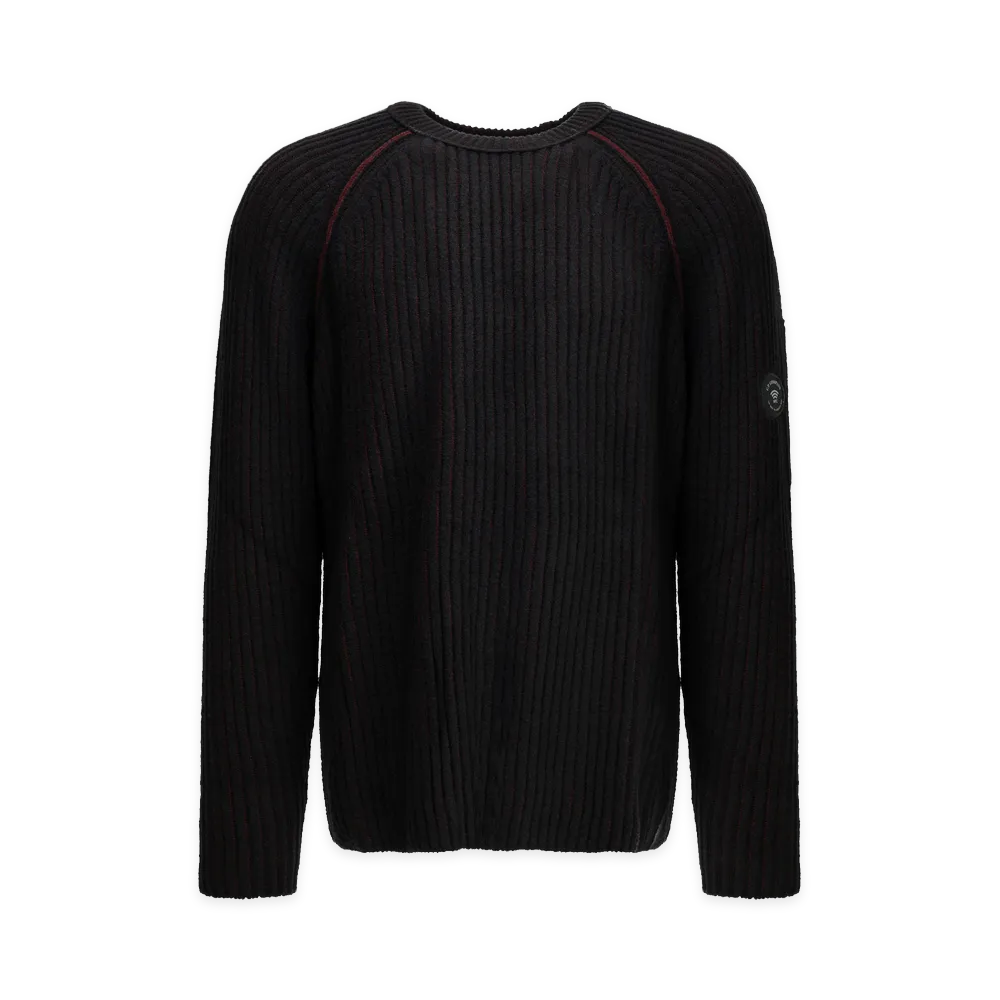 C.P. Company Lens Crew-Neck Sweater "Black"
