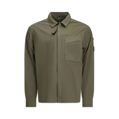 C.P. Company Overshirt Jacket with Logo "Green"