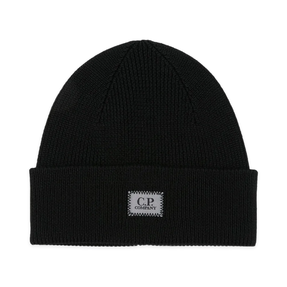 C.P. Company Beanie Logo "Black"