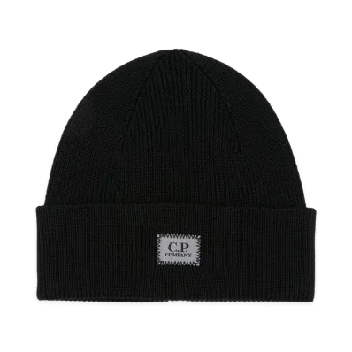 C.P. Company Beanie Logo "Black"