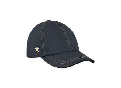 Dior D-Player Cap Cotton Denim "Deep Blue"