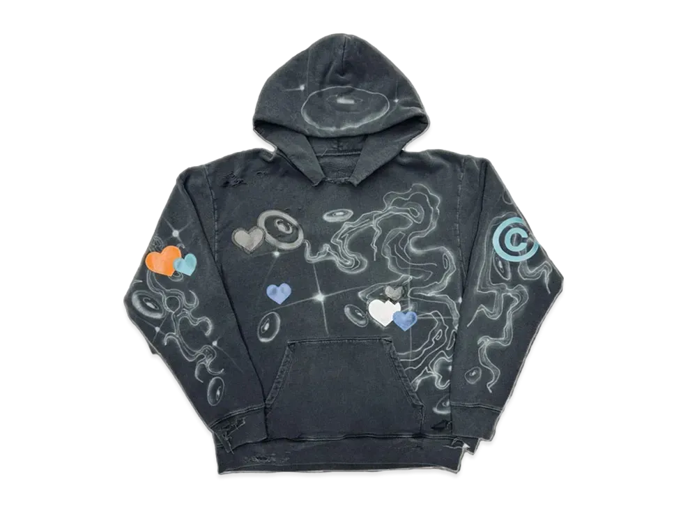 COIN PARKING DELIVERY Pine Tree Pattern Hoodie #7 "Black"