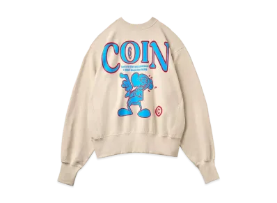 COIN PARKING DELIVERY Bridge Love Silk Sweat Shirt "Ivory"