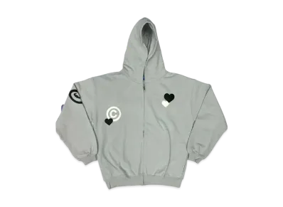 COIN PARKING DELIVERY CPD Love Patch Zipper Hoodie #3 "Gray"