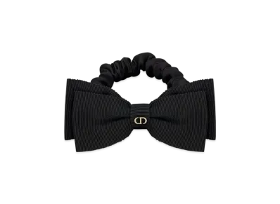 Dior Sweet Hair Tie Stretch Grosgrain "Black"