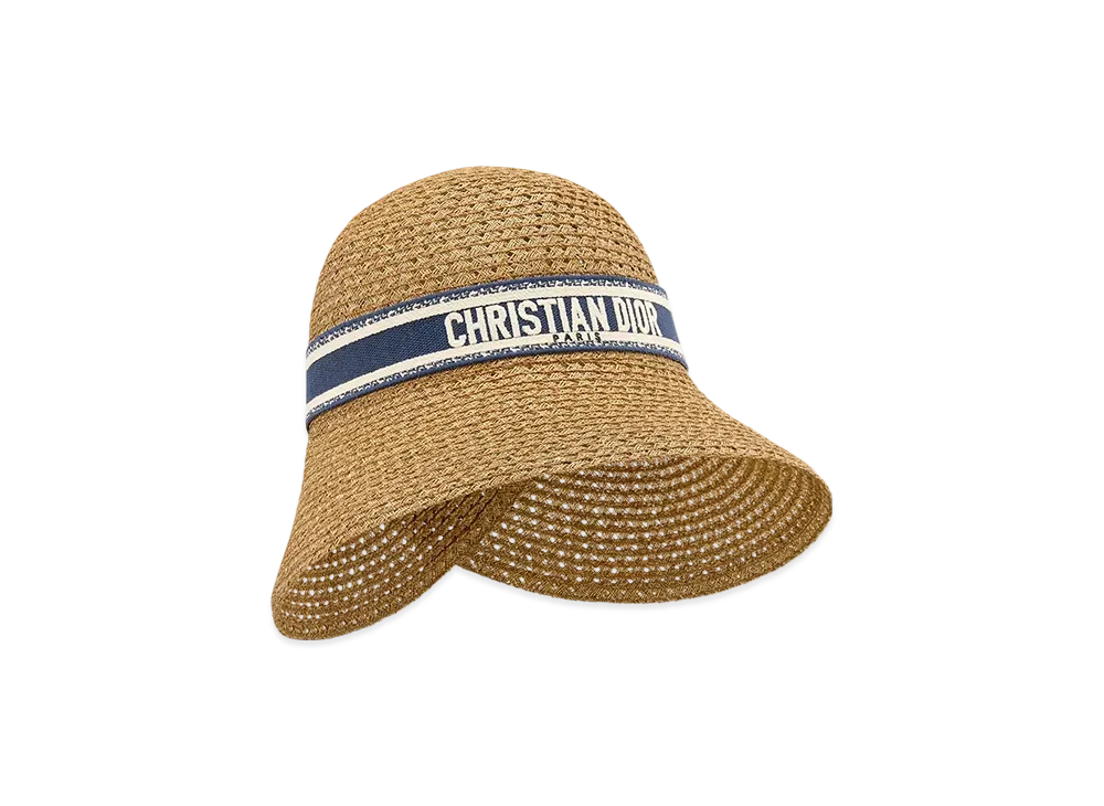 【夏に大活躍♡】Dior Dioriviera D-Wave クロシュハット Dioriviera D-Wave Large Brim Cloche Straw with Blue and