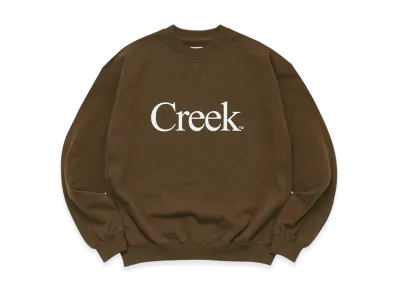 Creek Angler's Device x WHIMSY Logo Crewneck "Brown"