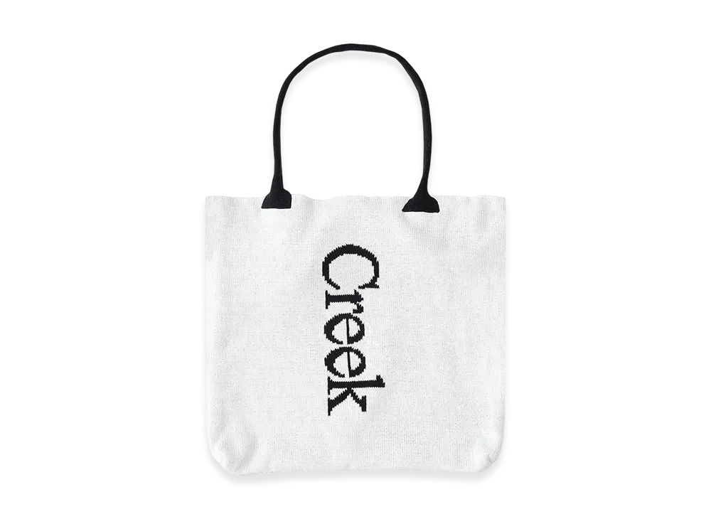 Creek Angler's Device x WHIMSY Knit Tote Bag "White/Black"