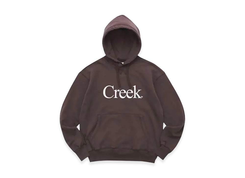 Creek Angler's Device x WHIMSY Logo Hoodie "Brown"
