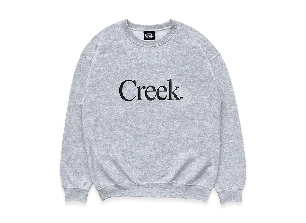 Creek Angler's Device Logo Crewneck "Grey"