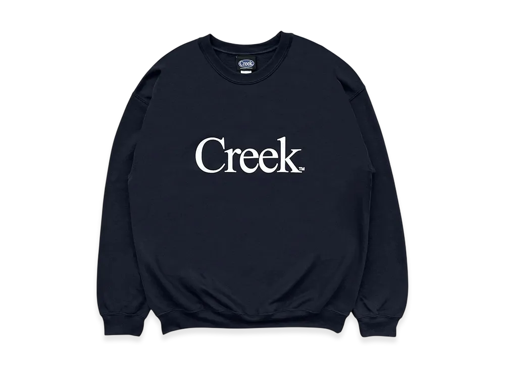 Creek Angler's Device Logo Crewneck "Black"