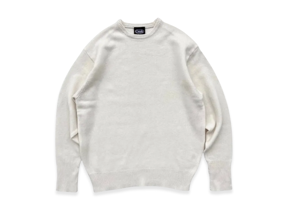 Creek Angler's Device Lambs Wool Knit "White"