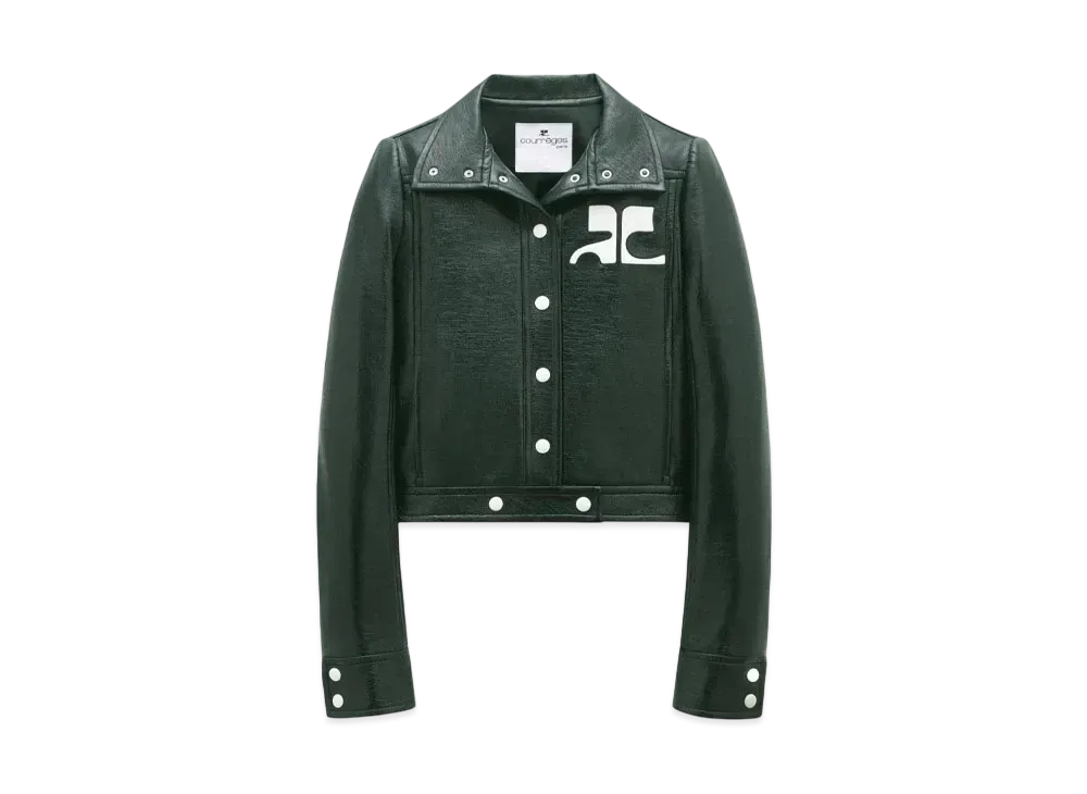 Courreges Reedition Vinyl Jacket "Dark Green"