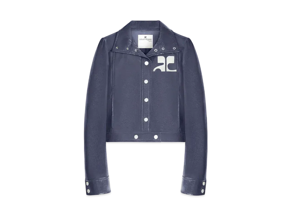 Courreges Reedition Vinyl Jacket "Dusk Blue"