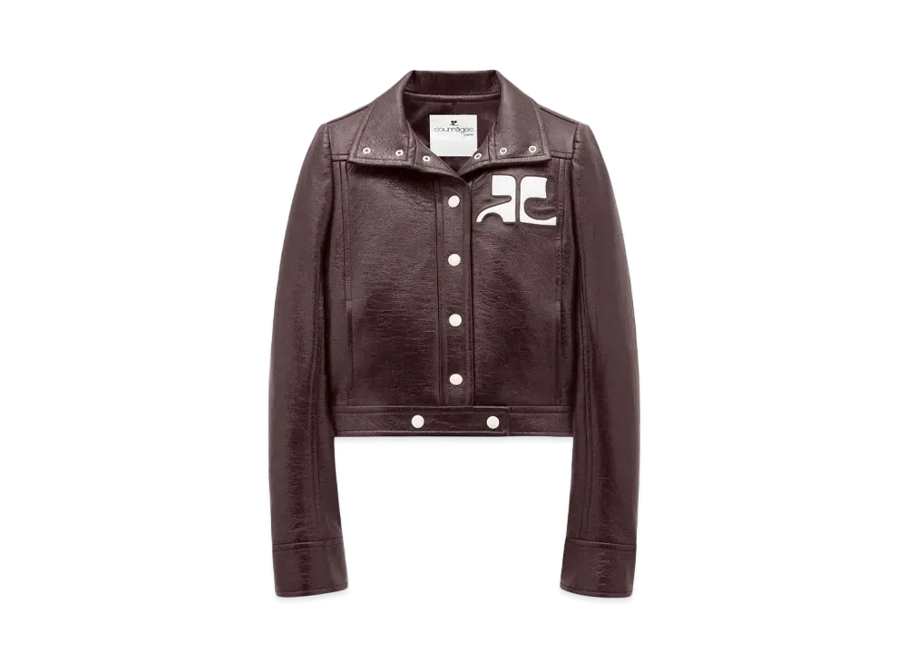 Courreges Reedition Vinyl Jacket "Burgundy"