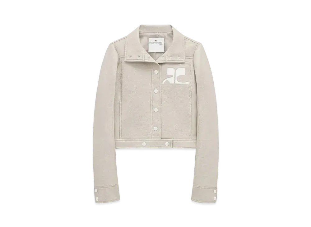 Courreges Reedition Vinyl Jacket "Mastic Grey"