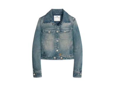 Courreges Denim Trucker Jacket "Vintage Medium Blue"
